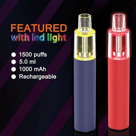 Top Five Rechargeable Disposables. . Disposable vape with led lights
